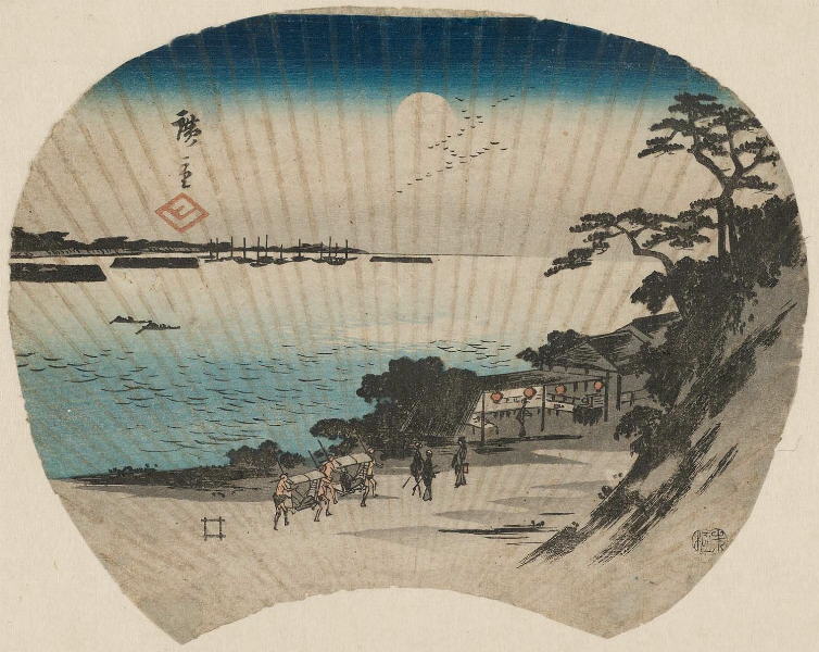 'Moonlight View of Takanawa',
	1859 - Publisher: Sanoya Kihei (Sanoki, Kikakudō)